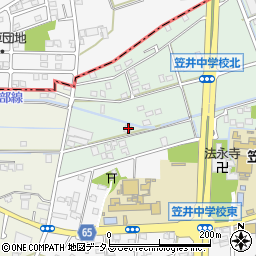 静岡県浜松市中央区笠井上町646周辺の地図