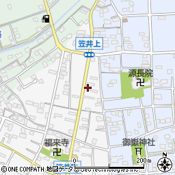 静岡県浜松市中央区笠井町11周辺の地図