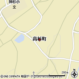 広島県三次市高杉町周辺の地図