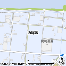 愛知県豊橋市高洲町西屋敷周辺の地図