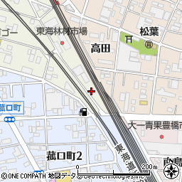 中澤周辺の地図
