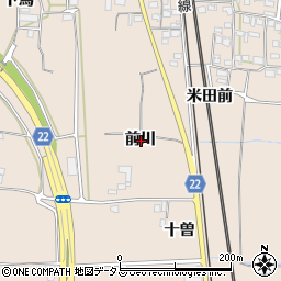 京都府相楽郡精華町下狛前川周辺の地図