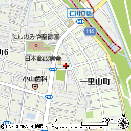 仁川リバーサイドハイツ　Ａ棟周辺の地図