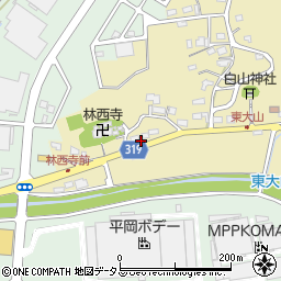 静岡県浜松市中央区大山町2586周辺の地図