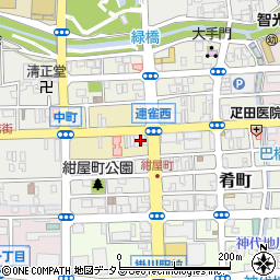 香川理容所周辺の地図