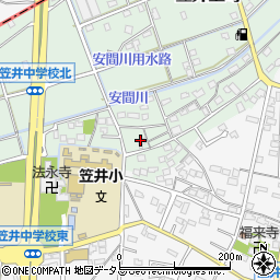 静岡県浜松市中央区笠井上町569周辺の地図