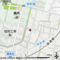 静岡県浜松市中央区積志町110周辺の地図