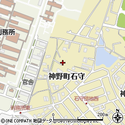 兵庫県加古川市神野町石守周辺の地図