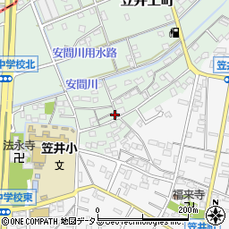 静岡県浜松市中央区笠井上町575周辺の地図