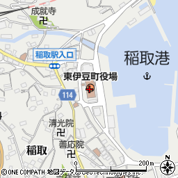 静岡県東伊豆町（賀茂郡）周辺の地図