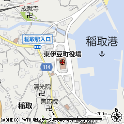 東伊豆町役場周辺の地図