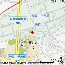 静岡県浜松市中央区笠井上町622周辺の地図