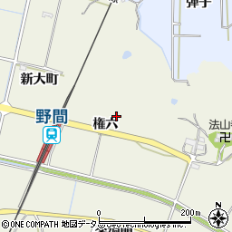 愛知県知多郡美浜町野間権六周辺の地図