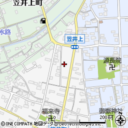 静岡県浜松市中央区笠井町187周辺の地図