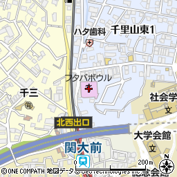 ブックオフ吹田関大前店周辺の地図