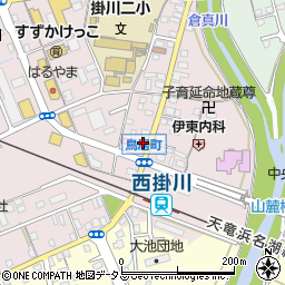 静岡県掛川市大池384周辺の地図