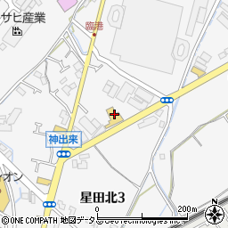 トヨタビスタ新大阪株式会社　交野マイカーセンター周辺の地図