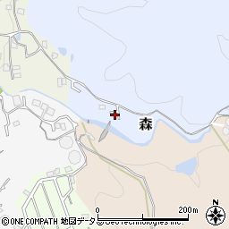 大阪府交野市森585周辺の地図