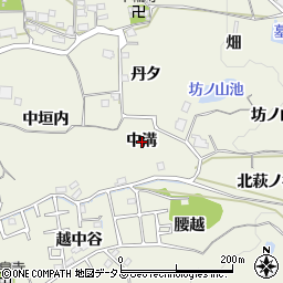 京都府木津川市山城町平尾中溝周辺の地図