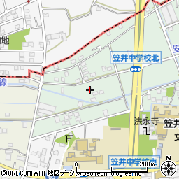 静岡県浜松市中央区笠井上町435周辺の地図