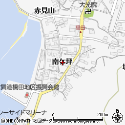 愛知県蒲郡市西浦町南ケ坪周辺の地図