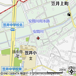静岡県浜松市中央区笠井上町610周辺の地図