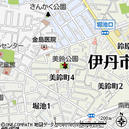 美鈴公園周辺の地図