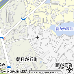 大阪府吹田市藤が丘町29-7周辺の地図