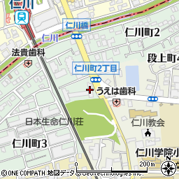 県営仁川高層住宅周辺の地図