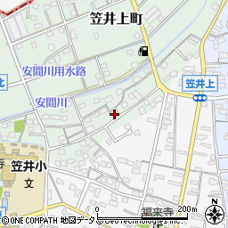 静岡県浜松市中央区笠井上町580周辺の地図