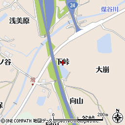 京都府相楽郡精華町下狛下峠周辺の地図