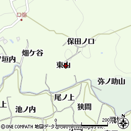 京都府木津川市加茂町例幣東山周辺の地図
