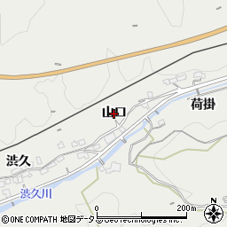 京都府南山城村（相楽郡）北大河原（山口）周辺の地図
