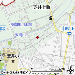 静岡県浜松市中央区笠井上町578周辺の地図