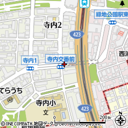 豊中警察署寺内交番周辺の地図