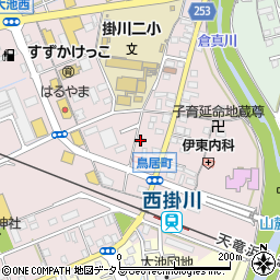 静岡県掛川市大池3053周辺の地図