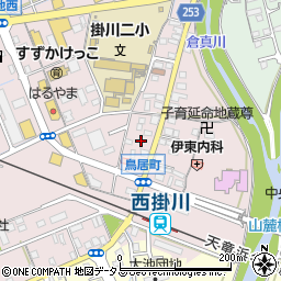 静岡県掛川市大池382周辺の地図