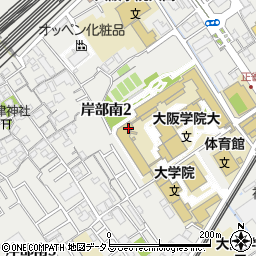 大阪府吹田市岸部南周辺の地図