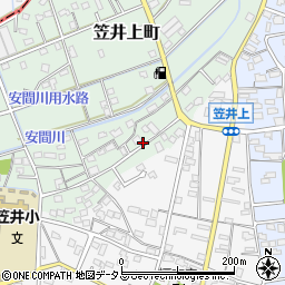 静岡県浜松市中央区笠井上町583周辺の地図