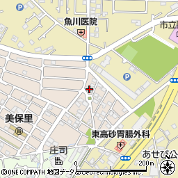 兵庫県高砂市美保里3-15周辺の地図