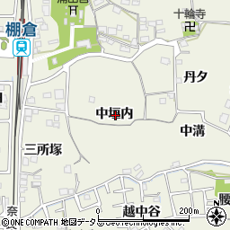 京都府木津川市山城町平尾中垣内周辺の地図