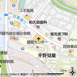 ケーズデンキ伊賀上野店周辺の地図