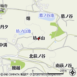 京都府木津川市山城町平尾（坊ノ山）周辺の地図