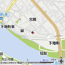 愛知県豊橋市下地町宮腰87周辺の地図