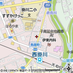 静岡県掛川市大池379周辺の地図