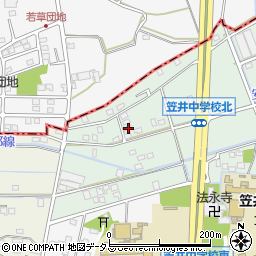静岡県浜松市中央区笠井上町425周辺の地図