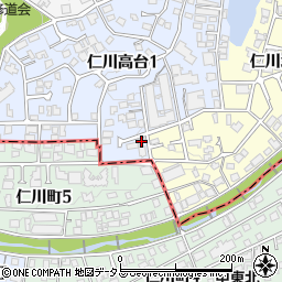 アヴェニール仁川２周辺の地図