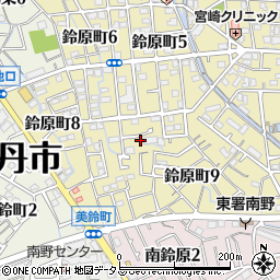 兵庫県伊丹市鈴原町5丁目30周辺の地図