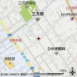 静岡県浜松市中央区三方原町268-11周辺の地図