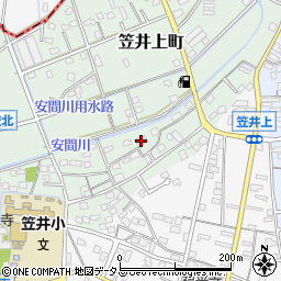 静岡県浜松市中央区笠井上町599周辺の地図